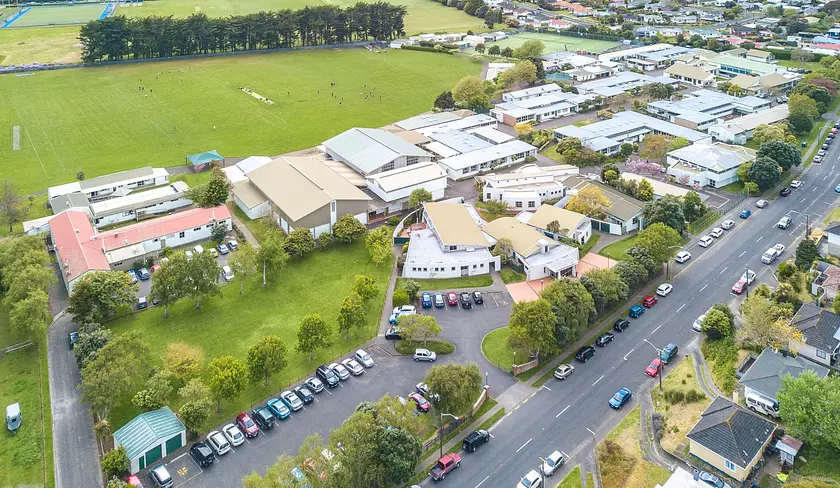 aerial view of whanganui high school